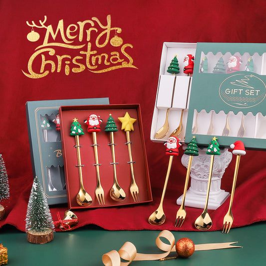 Christmas Gift Spoon Fork Set