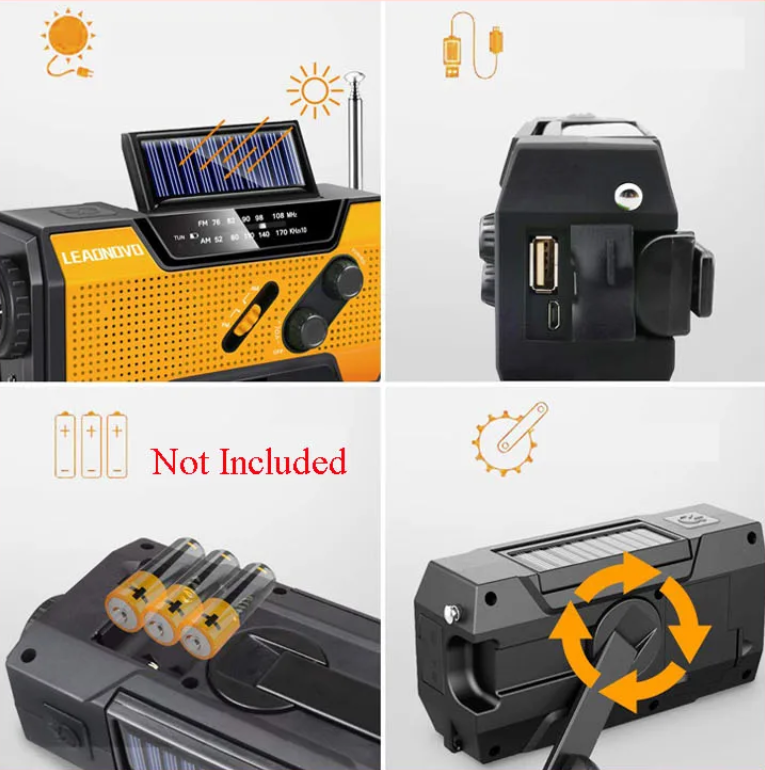 Solar Multifunctional Emergency SOS Radio