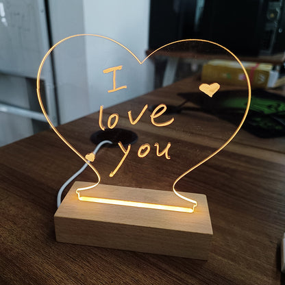 Led Light Note Board With Pen