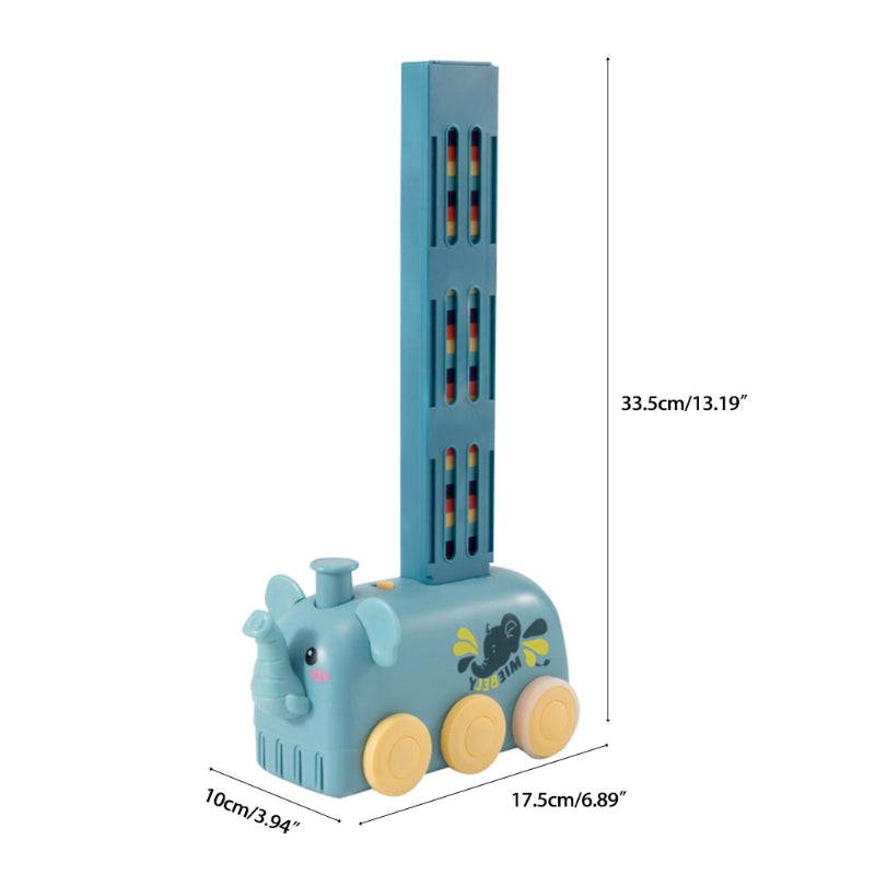 Domino-Zug-Spielzeug-Stapelblock-Set